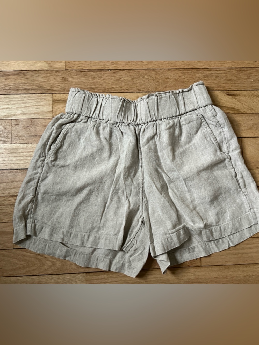 J. Crew Light Beige linen Shorts